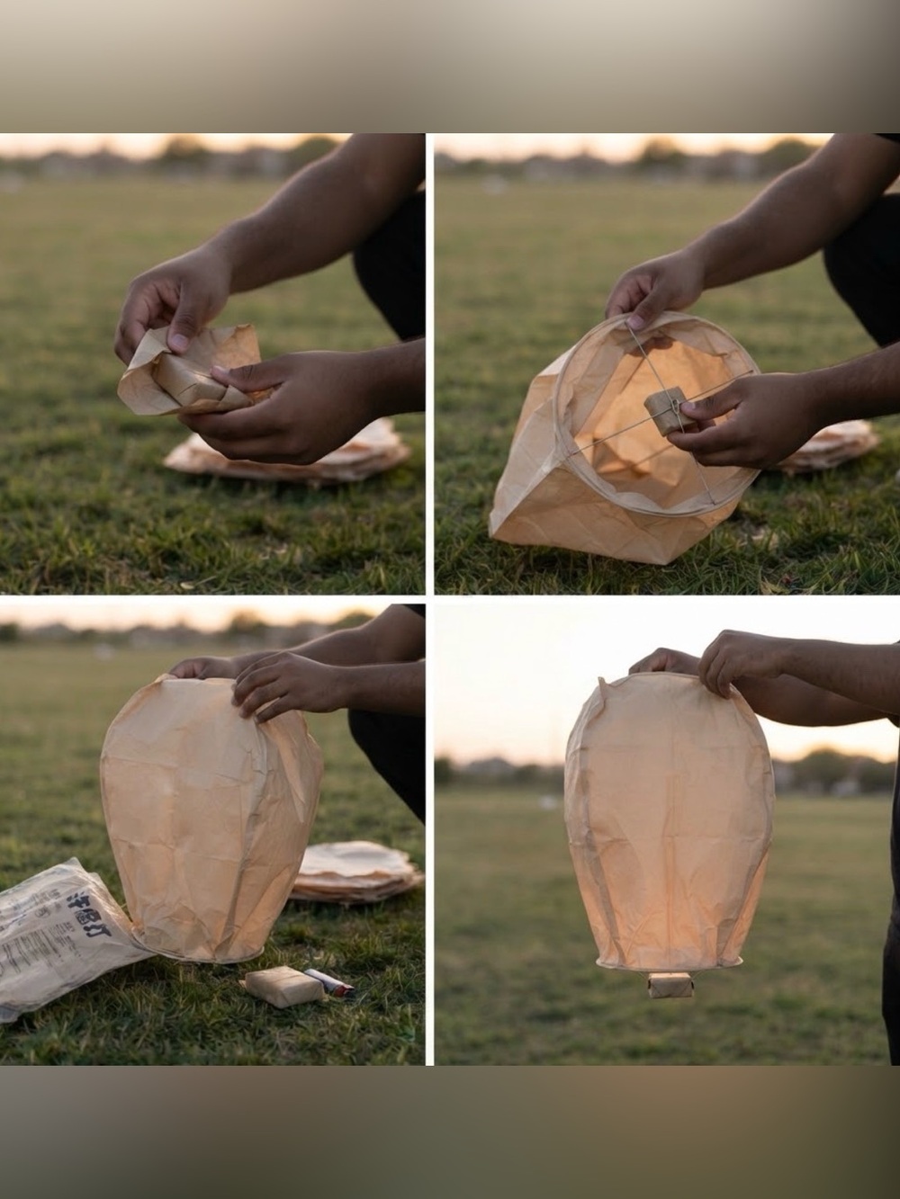 Chinese Sky Lanterns Biodegradable Wish Lamps Party Decor Bundle